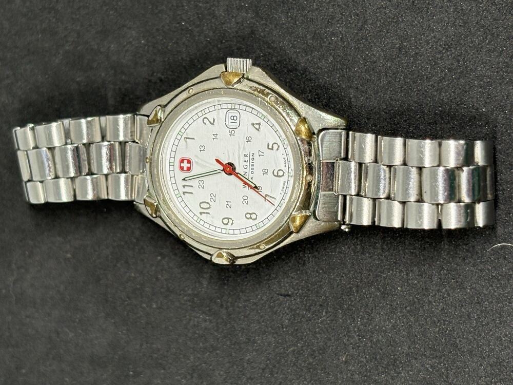 Wenger S.A.K Design Vintage 90’s Ladies Stainless Steel Date Dial Watch New Batt